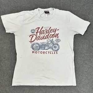 Harley Davidson Motorcycle Tee Deadwood SD USA Made Biker Size L